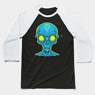 Staring Alien Baseball T-Shirt